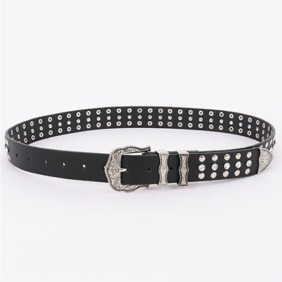 Private Label Accessories - Studs & Rhinestones Belt